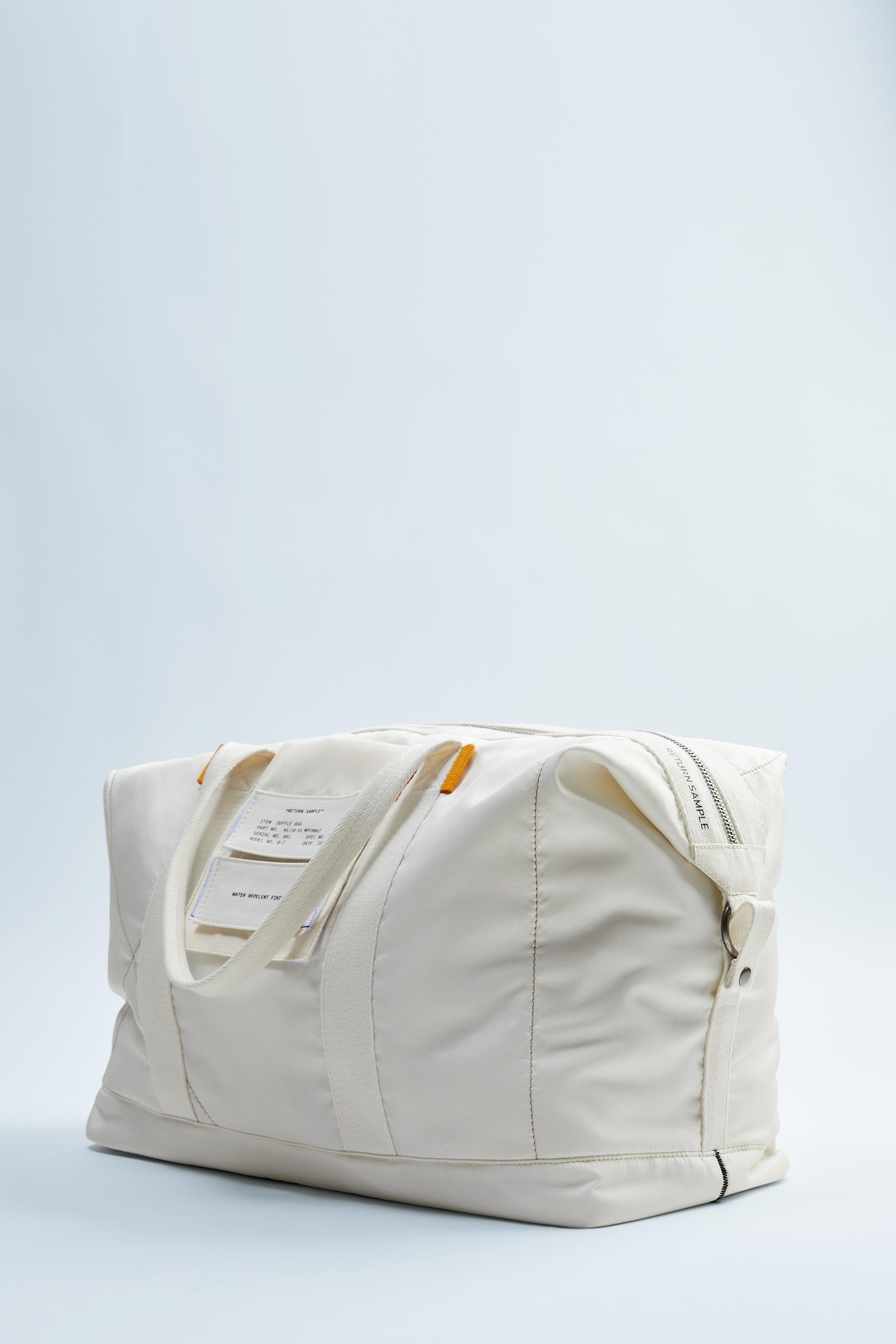 белая сумка-боулинг Белый Zara