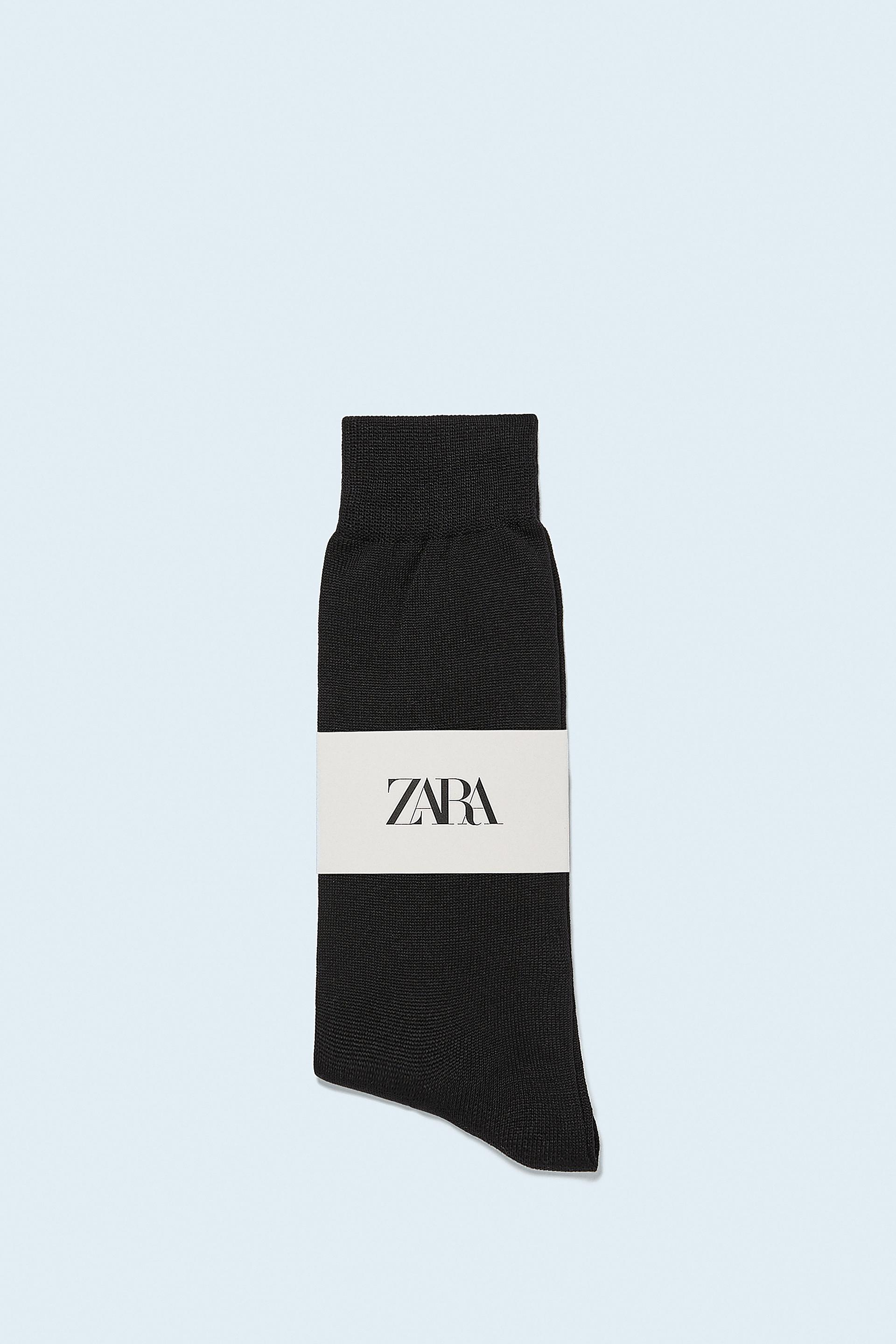 мерсеризованные носки ЧЕРНЫЙ Zara