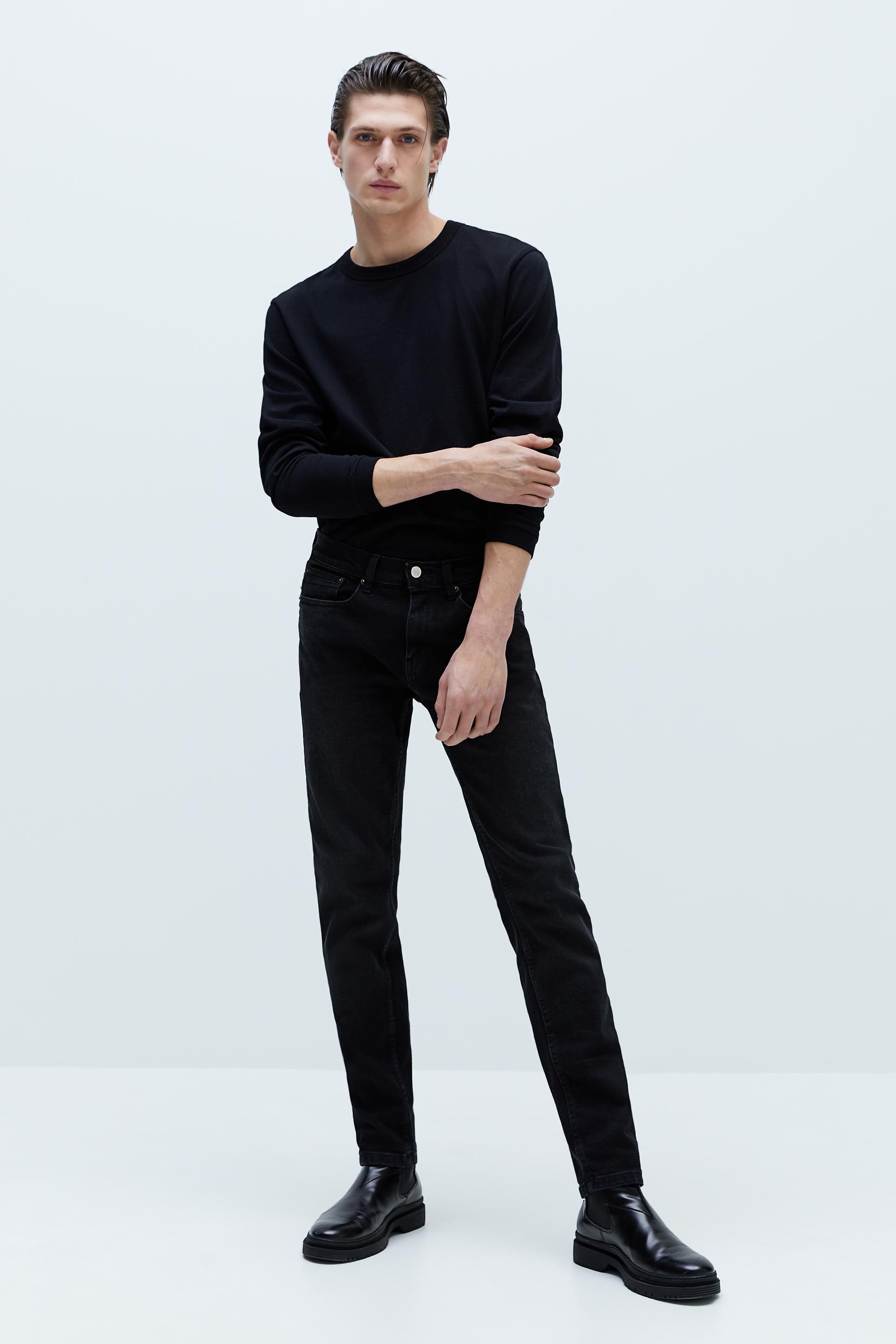 УГОЛЬНЫЙ базовые джинсы облегающего кроя Zara