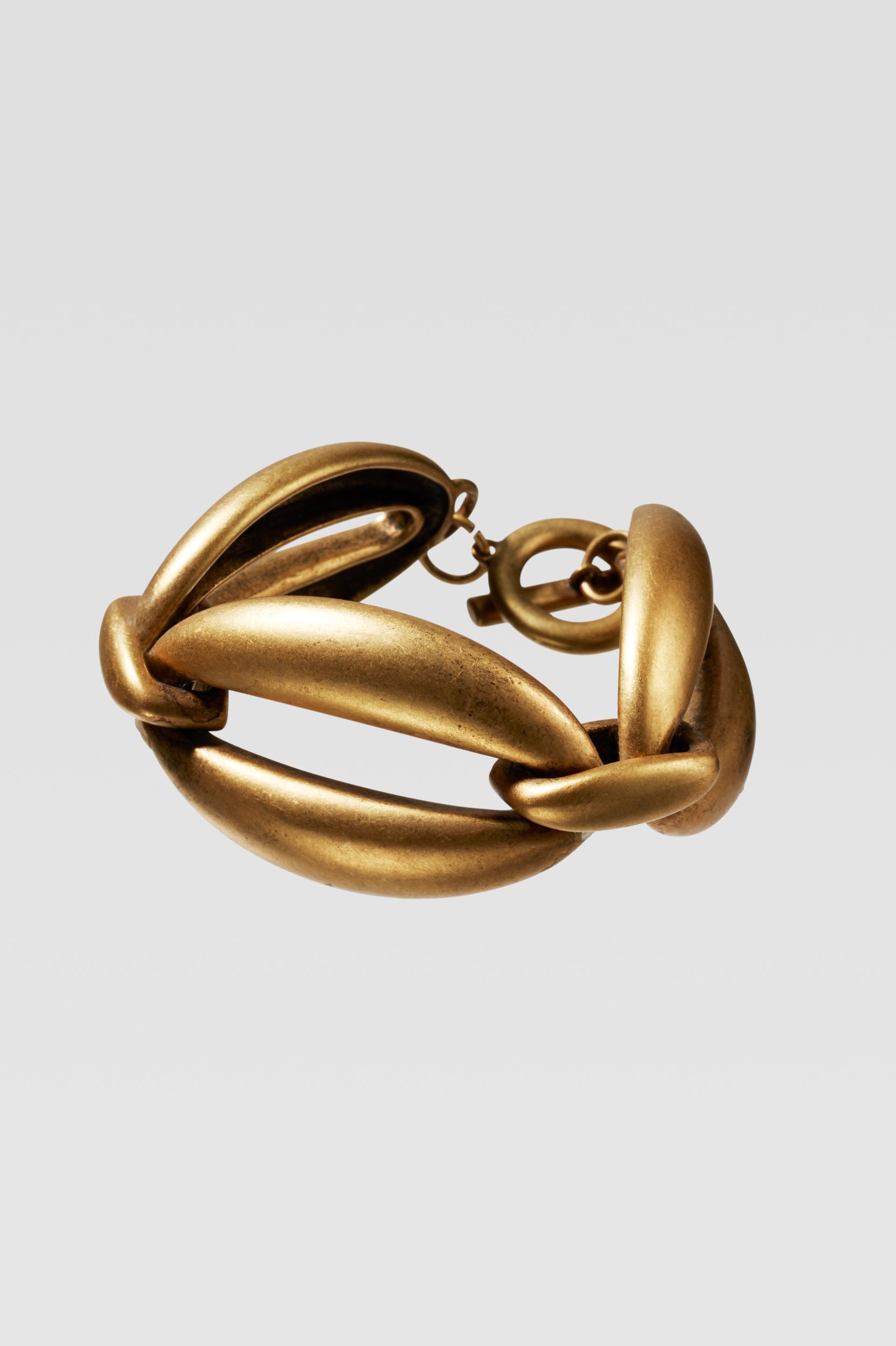 браслет из овальных звеньев, лимитированная коллекция ЗОЛОТИСТЫЙ Zara