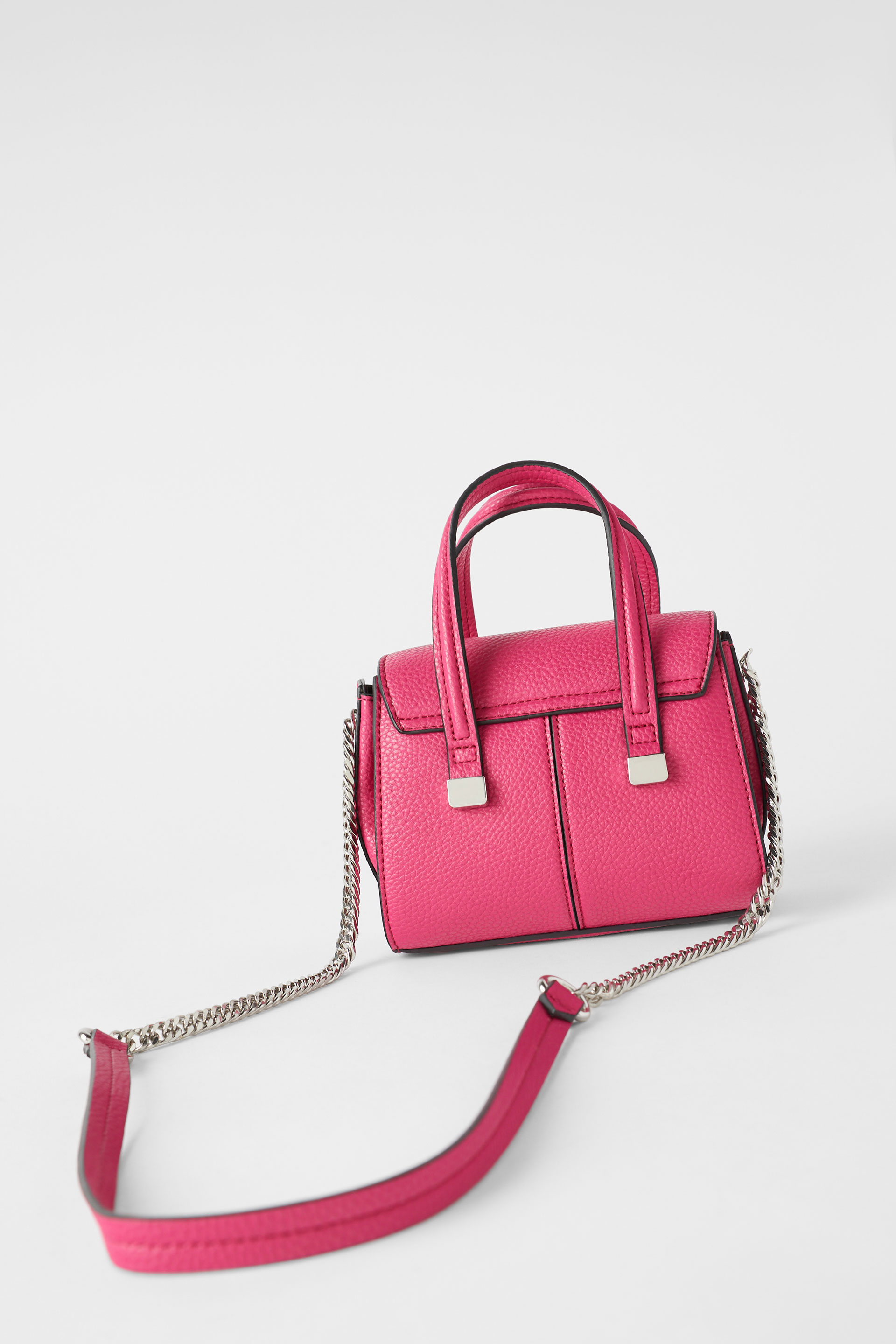 сумка-шопер мини-формата Фуксия Zara