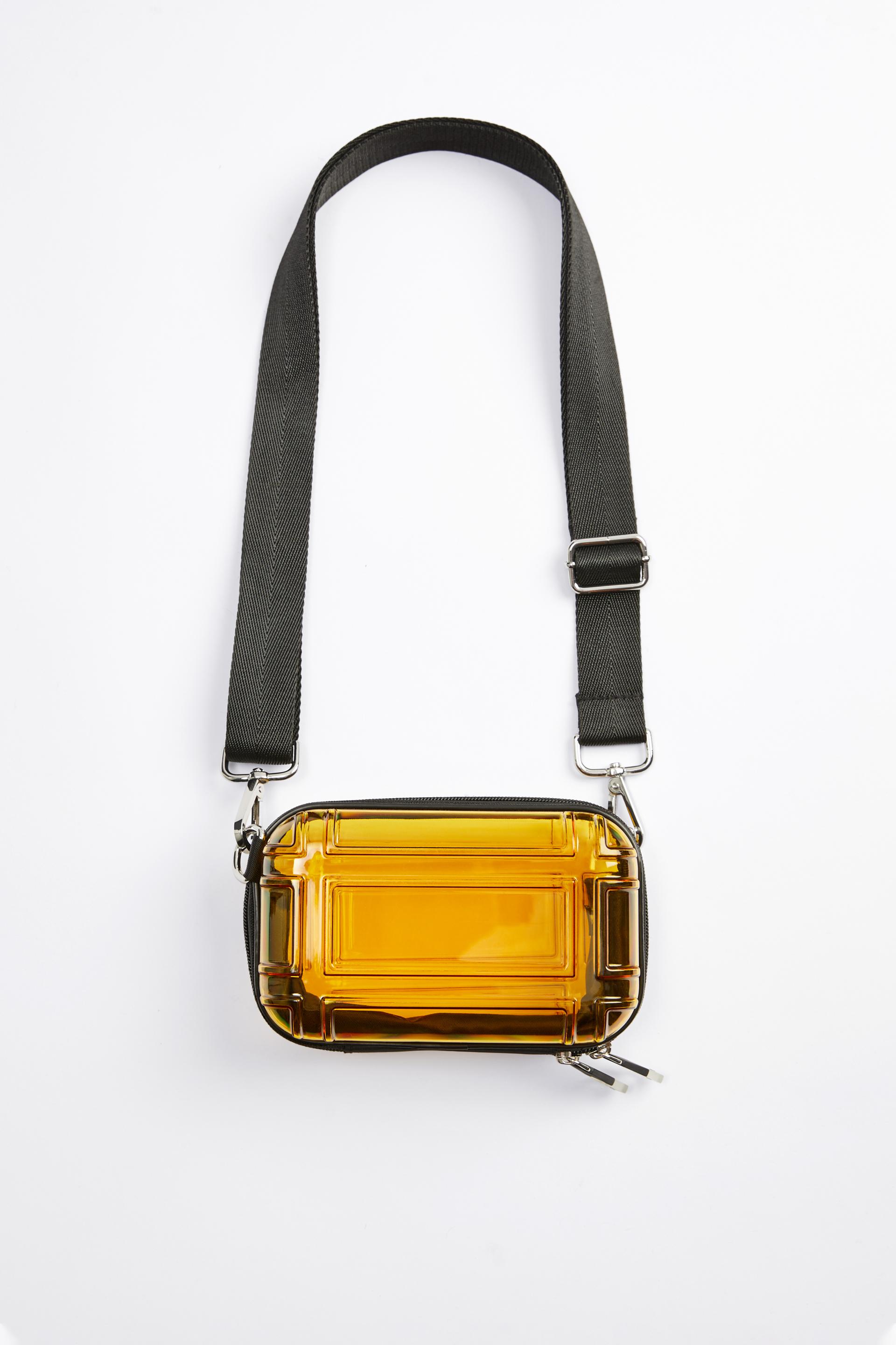 жесткая сумка-коробочка с плечевым ремнем Золотистый Zara