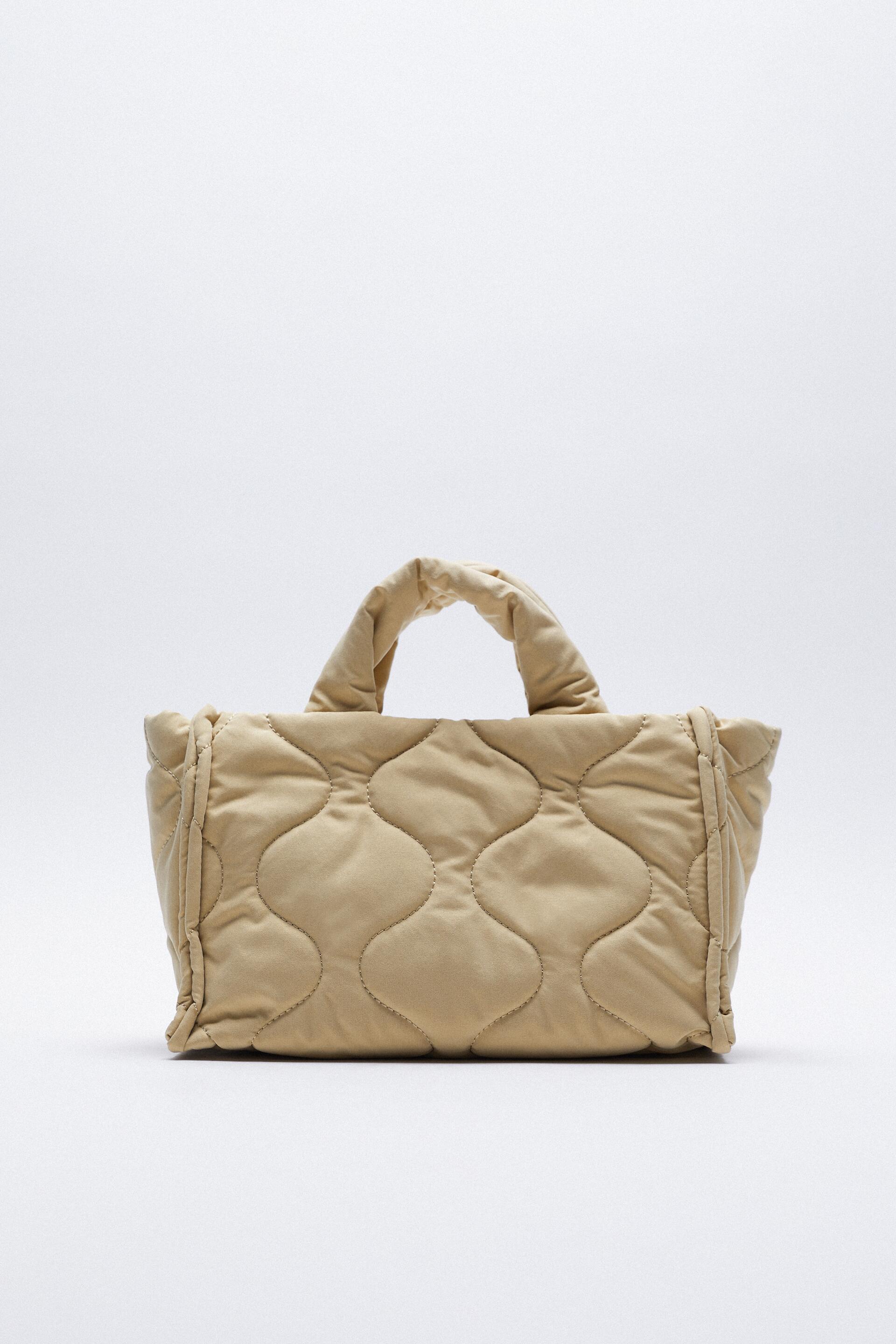 стеганая сумка-шопер Песочно-коричневый Zara