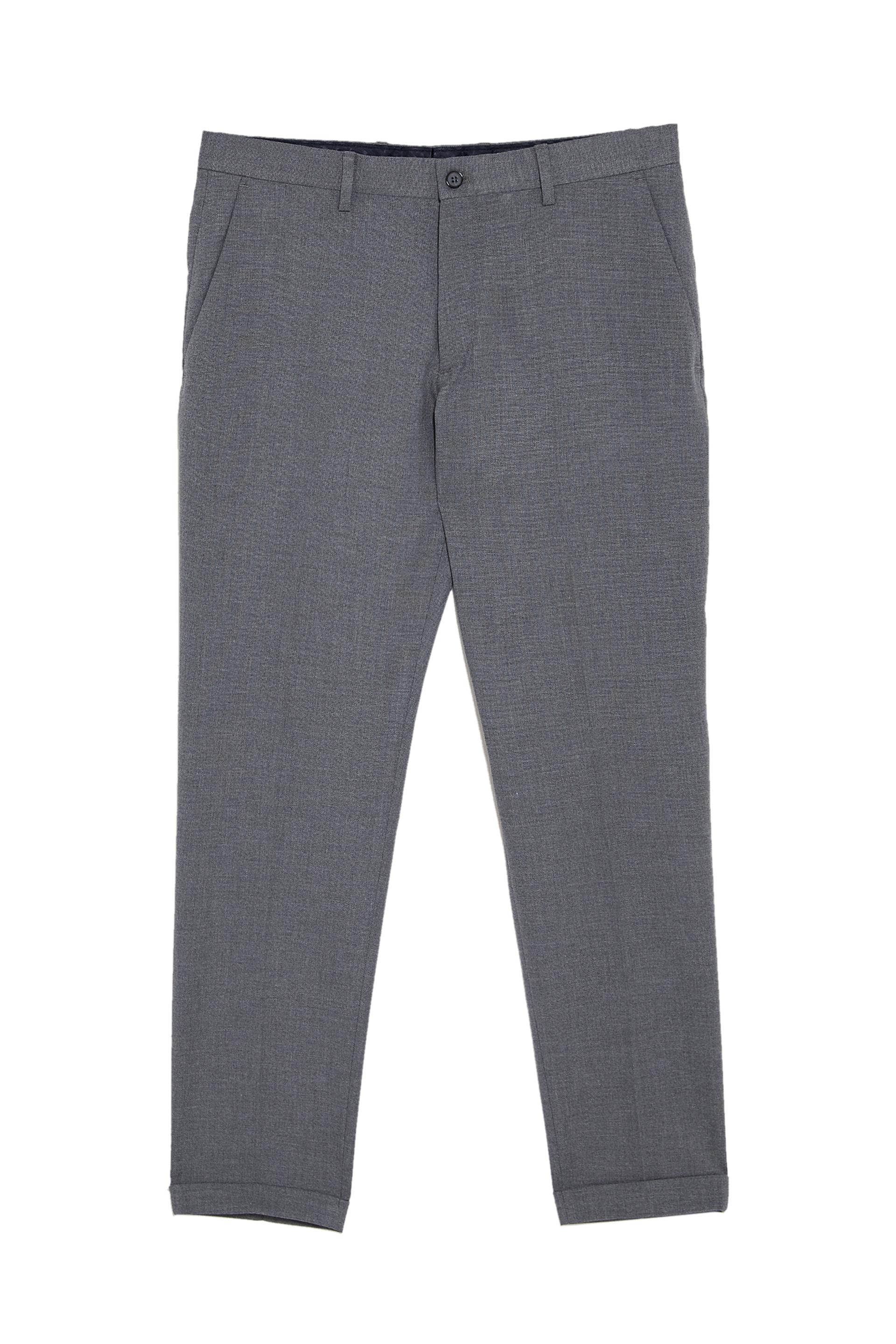 Серый костюмные брюки из ткани с рельефным узором Zara