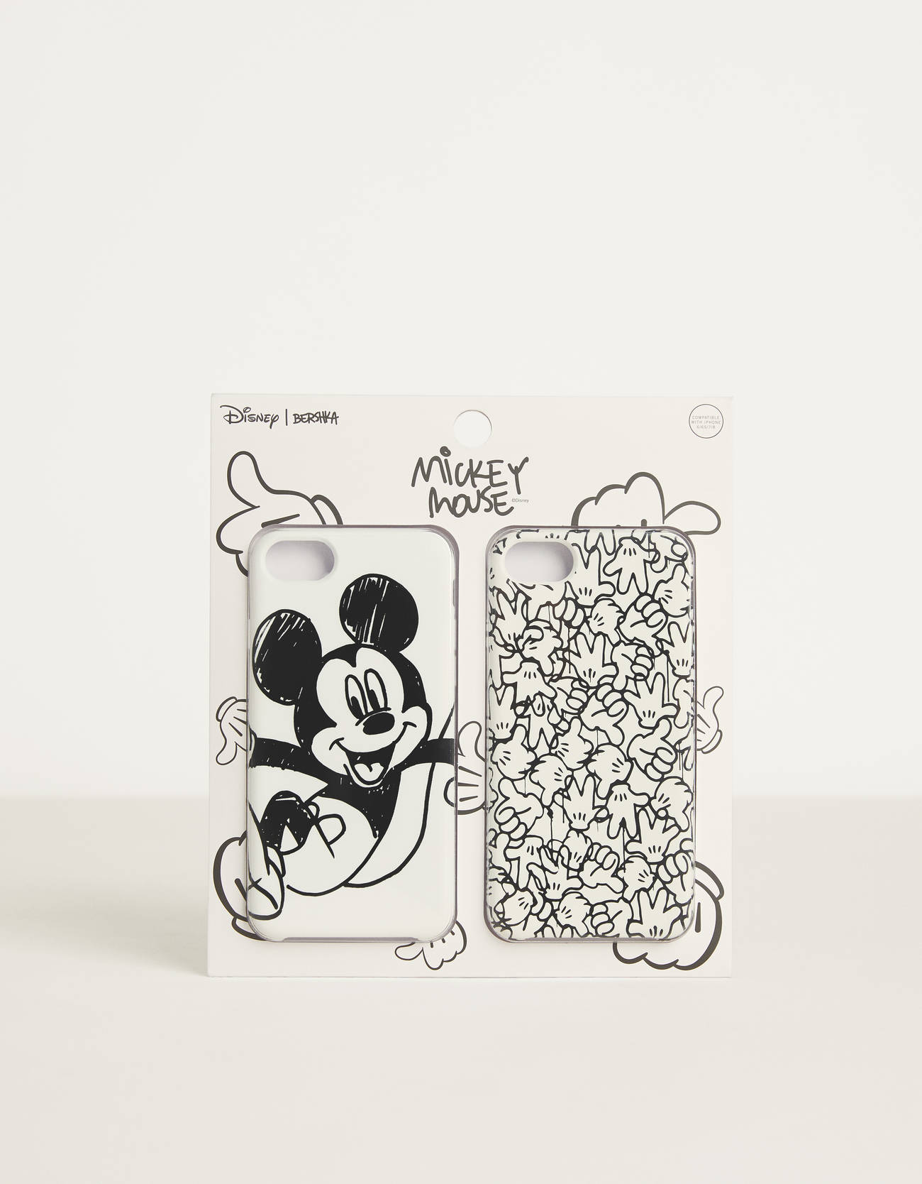 Чехол «Mickey gets arty» для iPhone 6 / 6S / 7 / 8 БЕЛЫЙ Bershka
