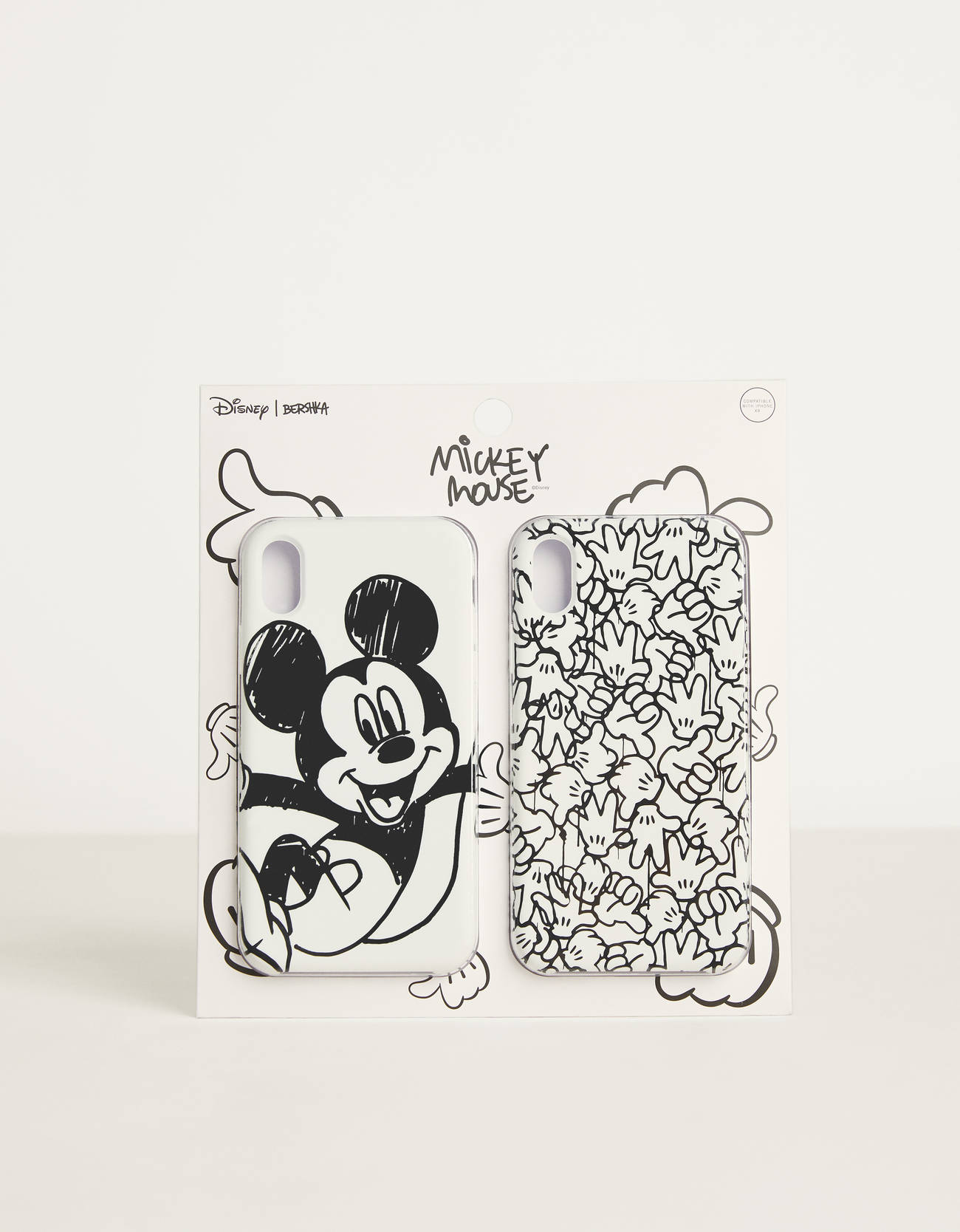 Чехол «Mickey gets arty» для iPhone XR БЕЛЫЙ Bershka
