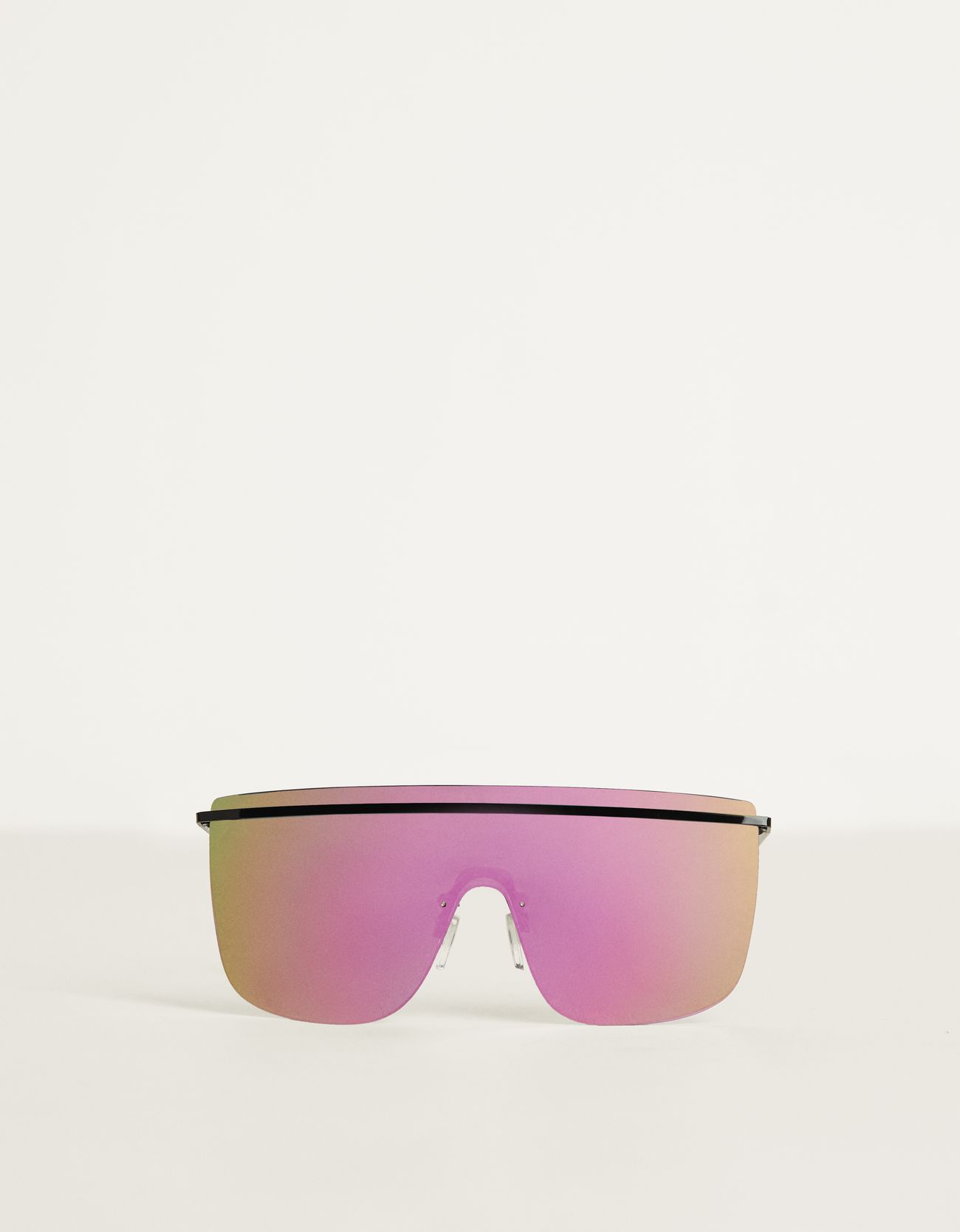 Солнечные очки в плоской оправе Розовый Bershka