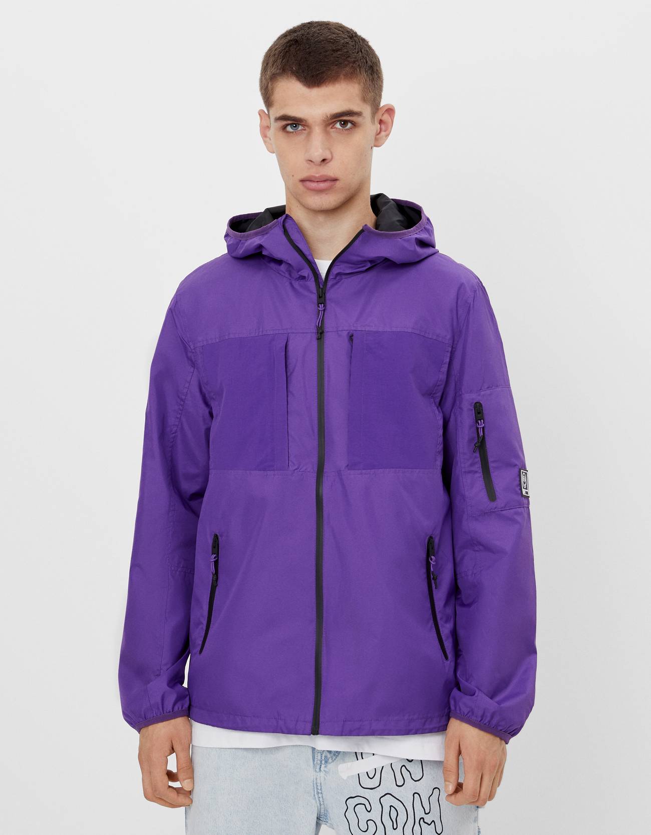 Легкая куртка Фиолетовый Bershka