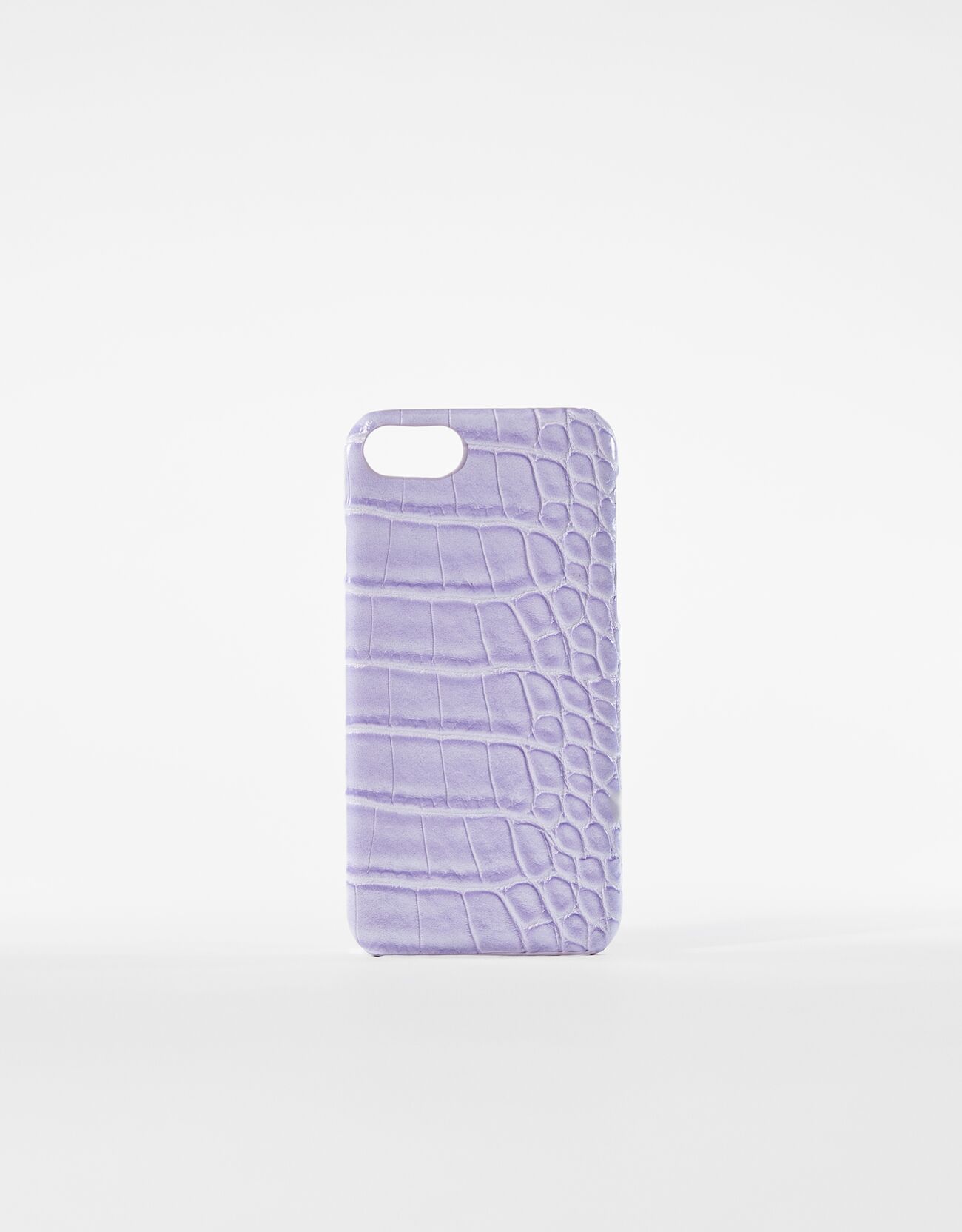 Чехол из искусственной кожи с тиснением для iPhone 6/ 7/ 8 case Фиолетовый Bershka