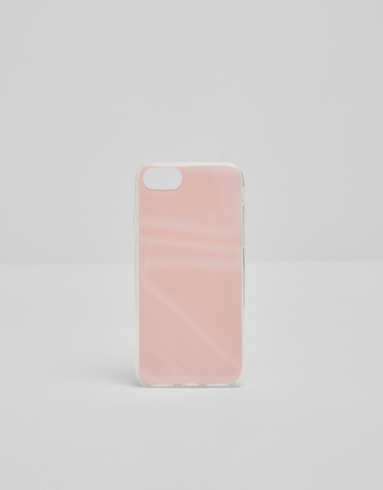 Светоотражающий чехол для iPhone 6/7/8 в пастельных тонах Розовый Bershka