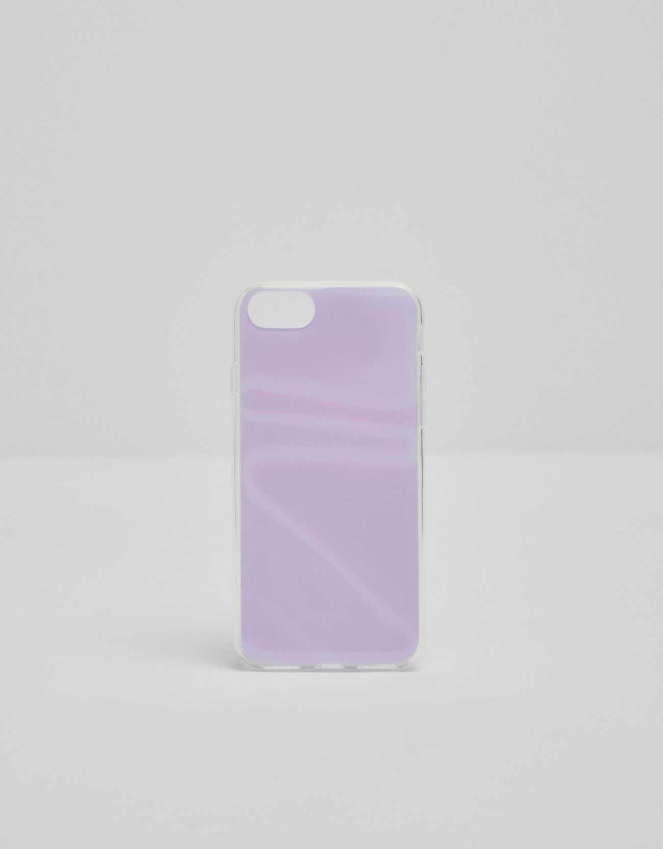 Светоотражающий чехол для iPhone 6/7/8 в пастельных тонах Фиолетовый Bershka