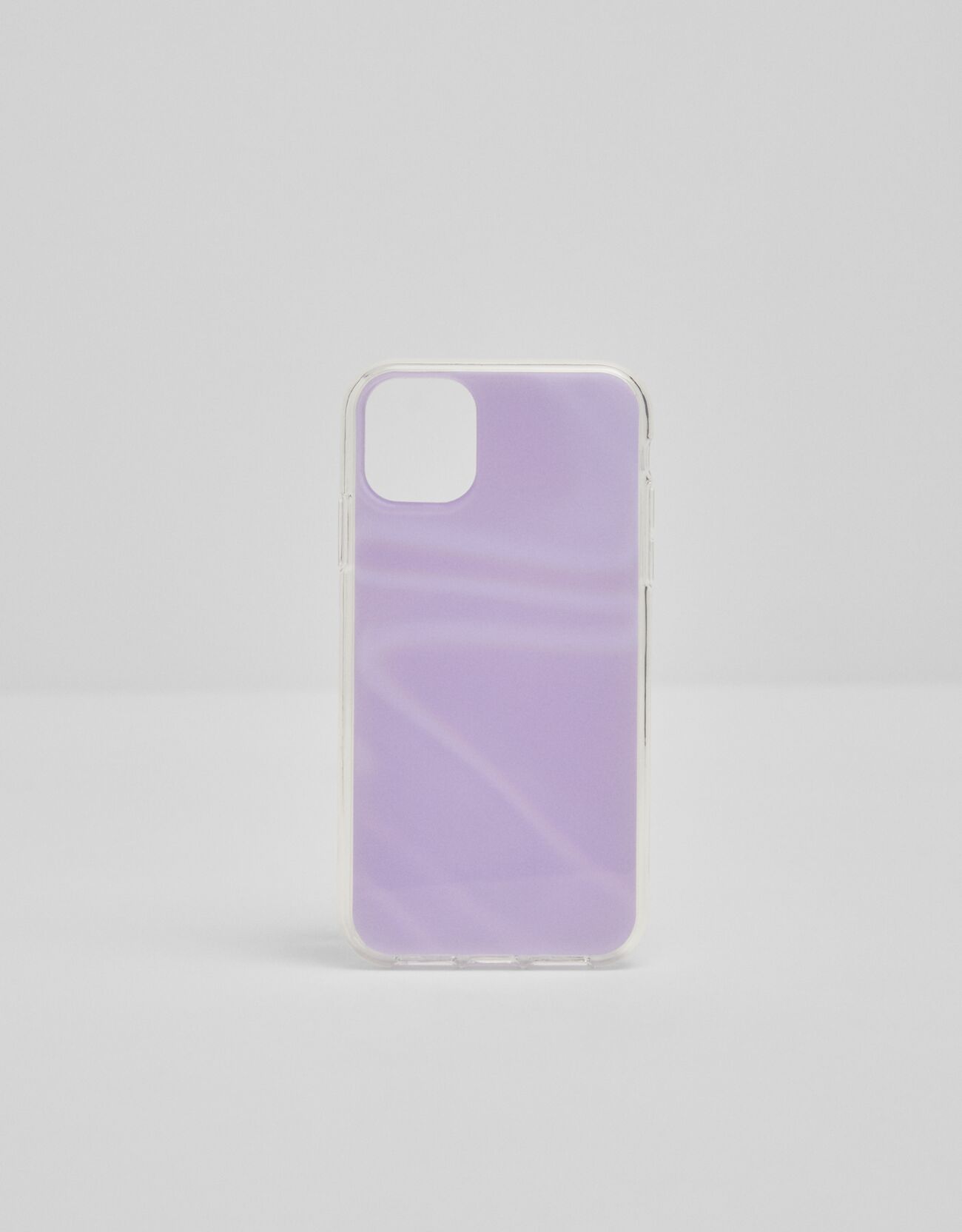 Светоотражающий чехол для iPhone 11 в пастельных тонах Фиолетовый Bershka