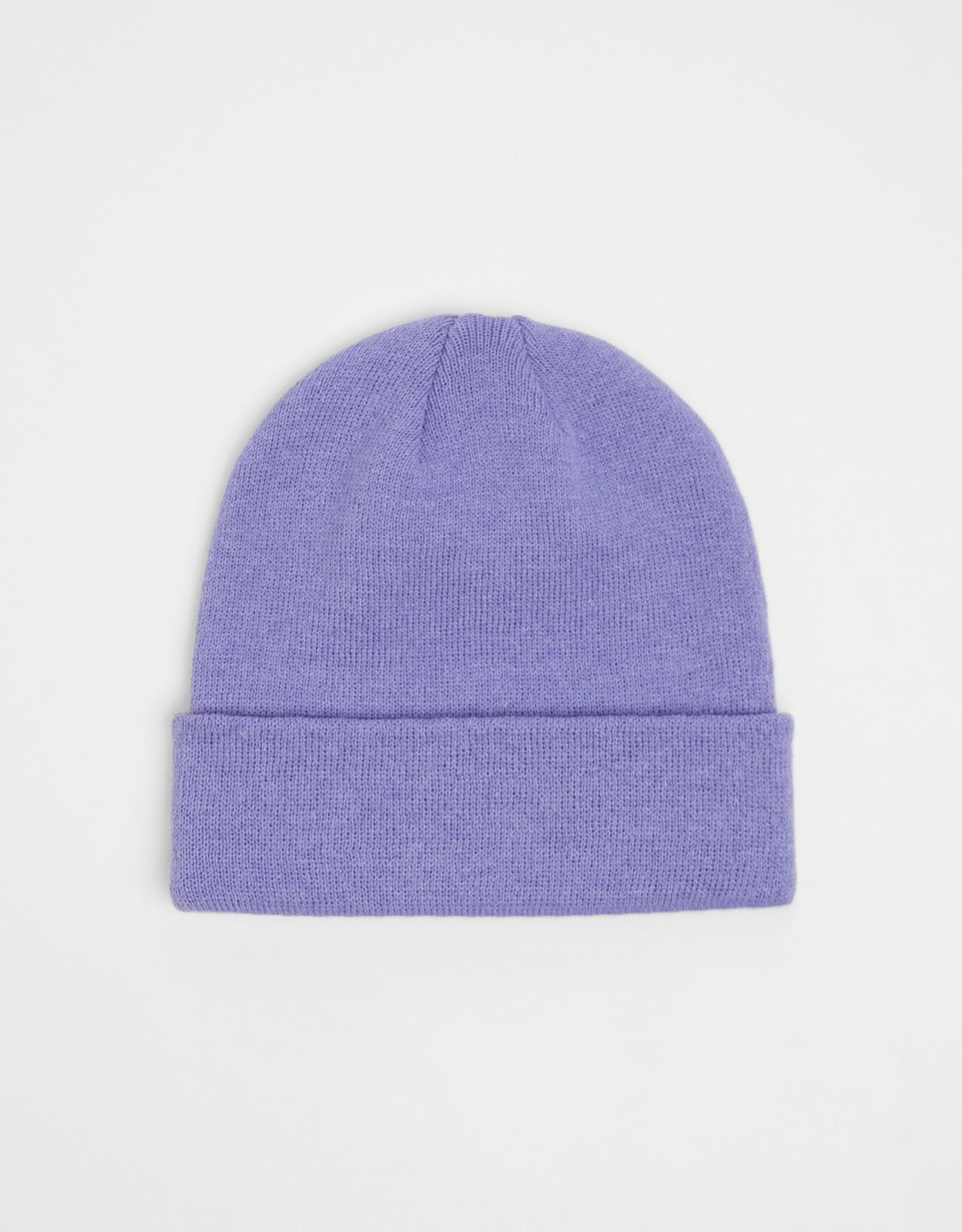 Однотонная шапка-бини Фиолетовый Bershka