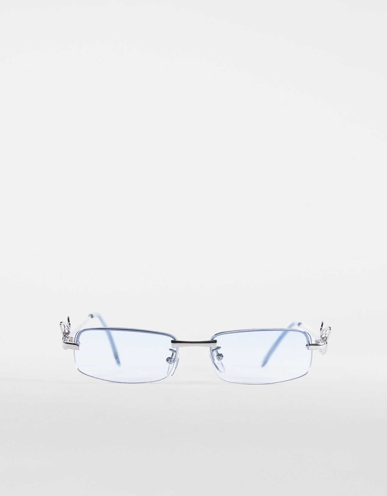 Солнцезащитные очки с дужками «Бабочки» Серебряный Bershka