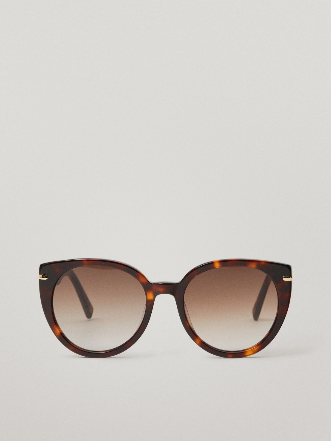 Cолнцезащитные очки в оправе «cat eye» КОРИЧНЕВЫЙ Massimo Dutti
