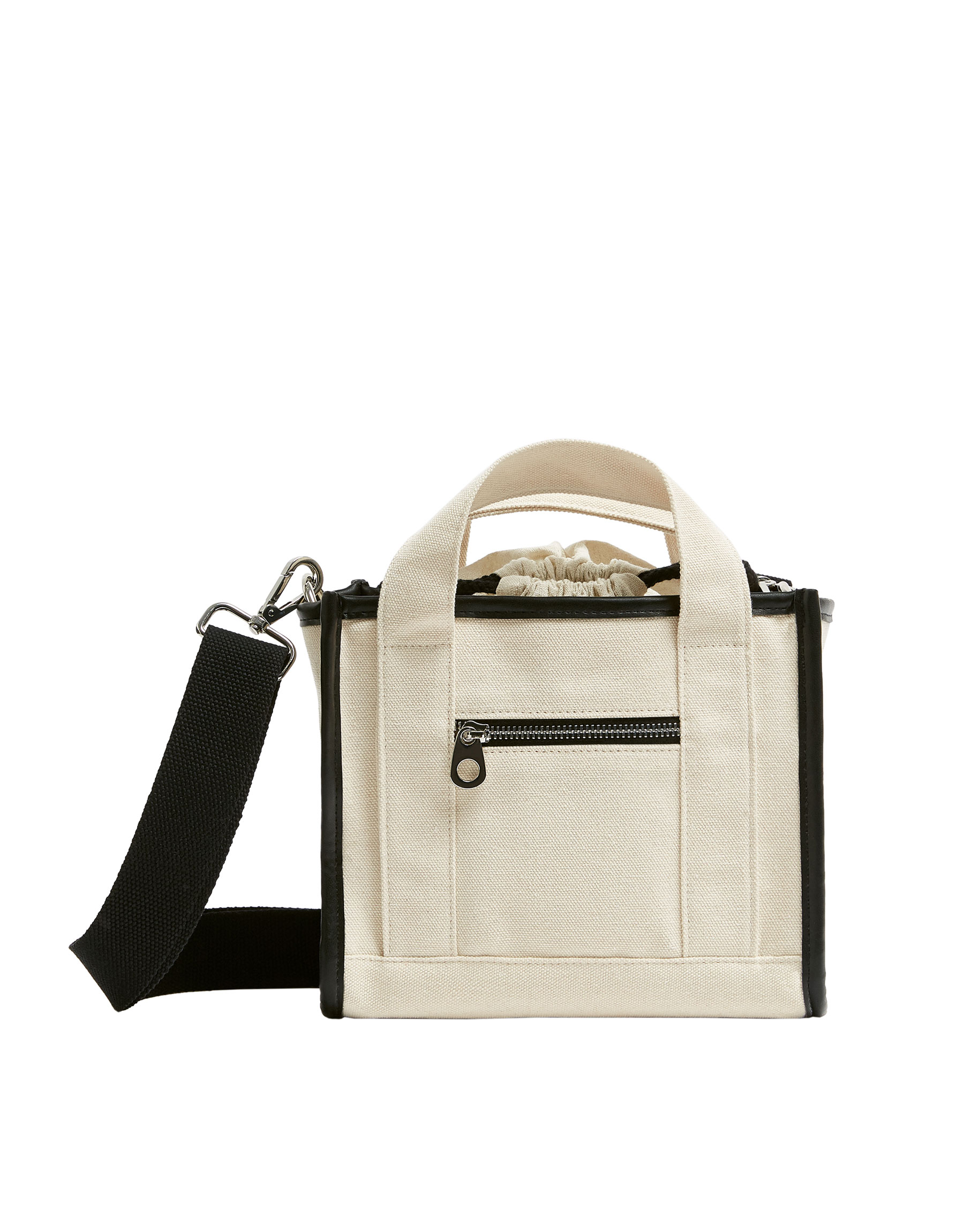 Двухцветная сумка с плечевым ремнем Белый Pull & Bear
