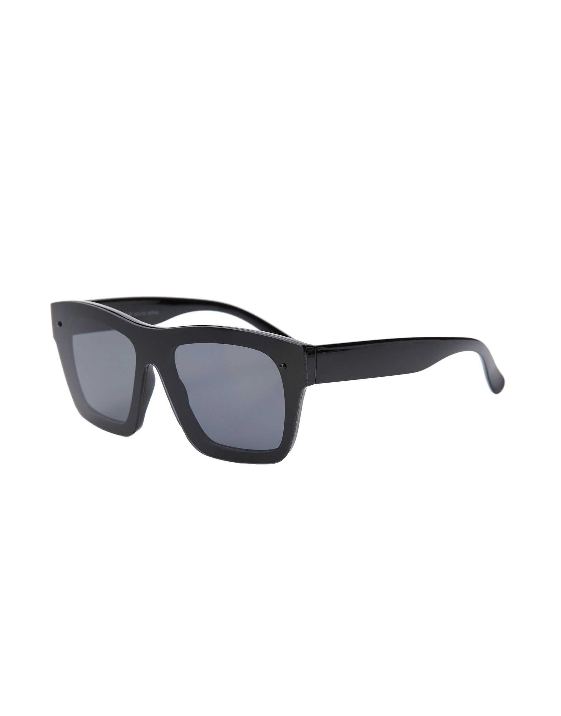 Солнцезащитные очки в черной оправе ЧЕРНЫЙ Pull & Bear
