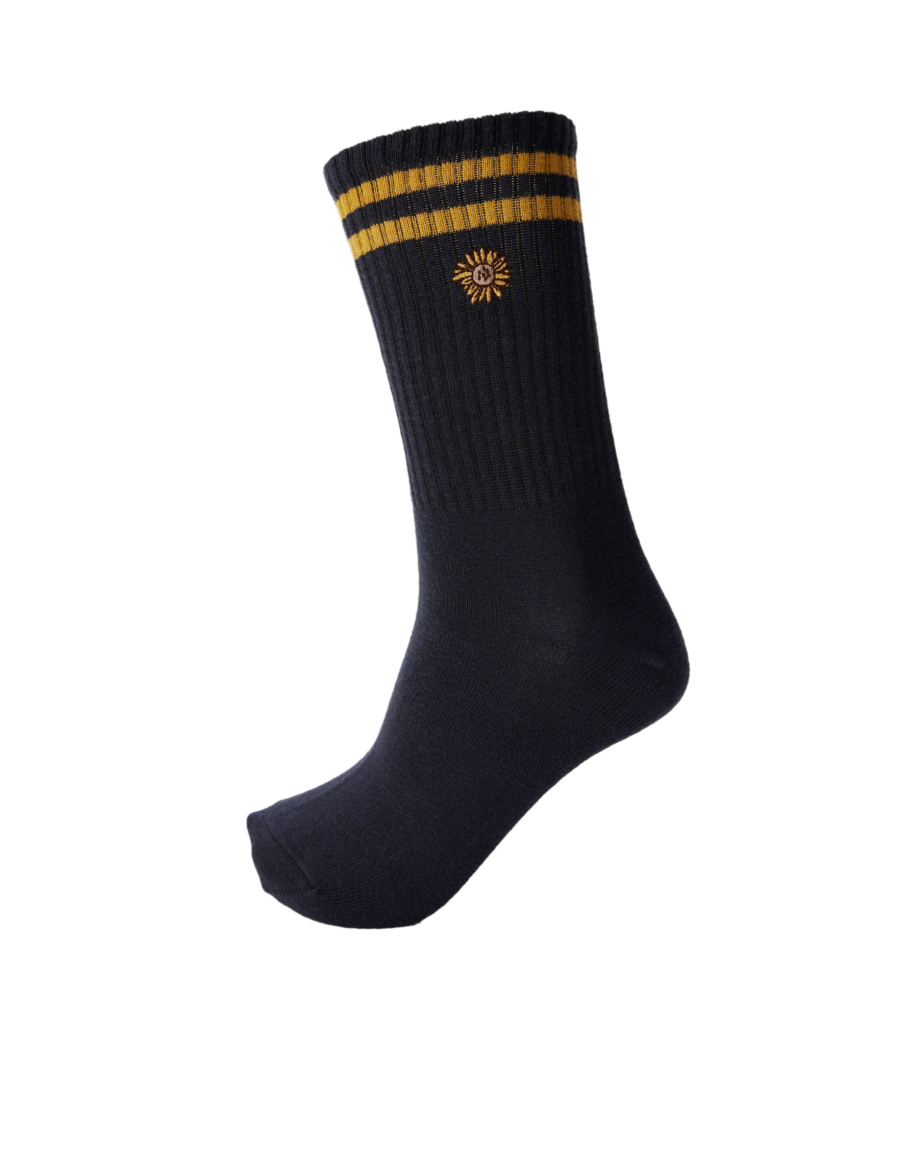 Спортивные носки с вышивкой «Фрукты» МОРСКОЙ СИНИЙ Pull & Bear