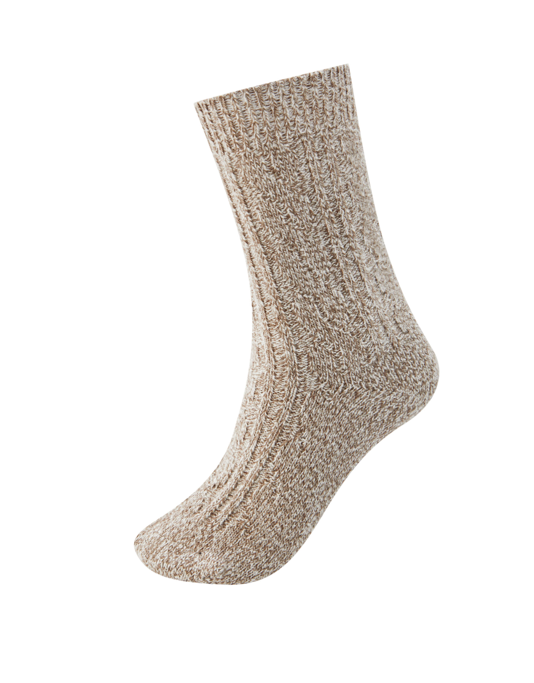 КОРИЧНЕВЫЙ Спортивные носки из меланжевой пряжи Pull & Bear