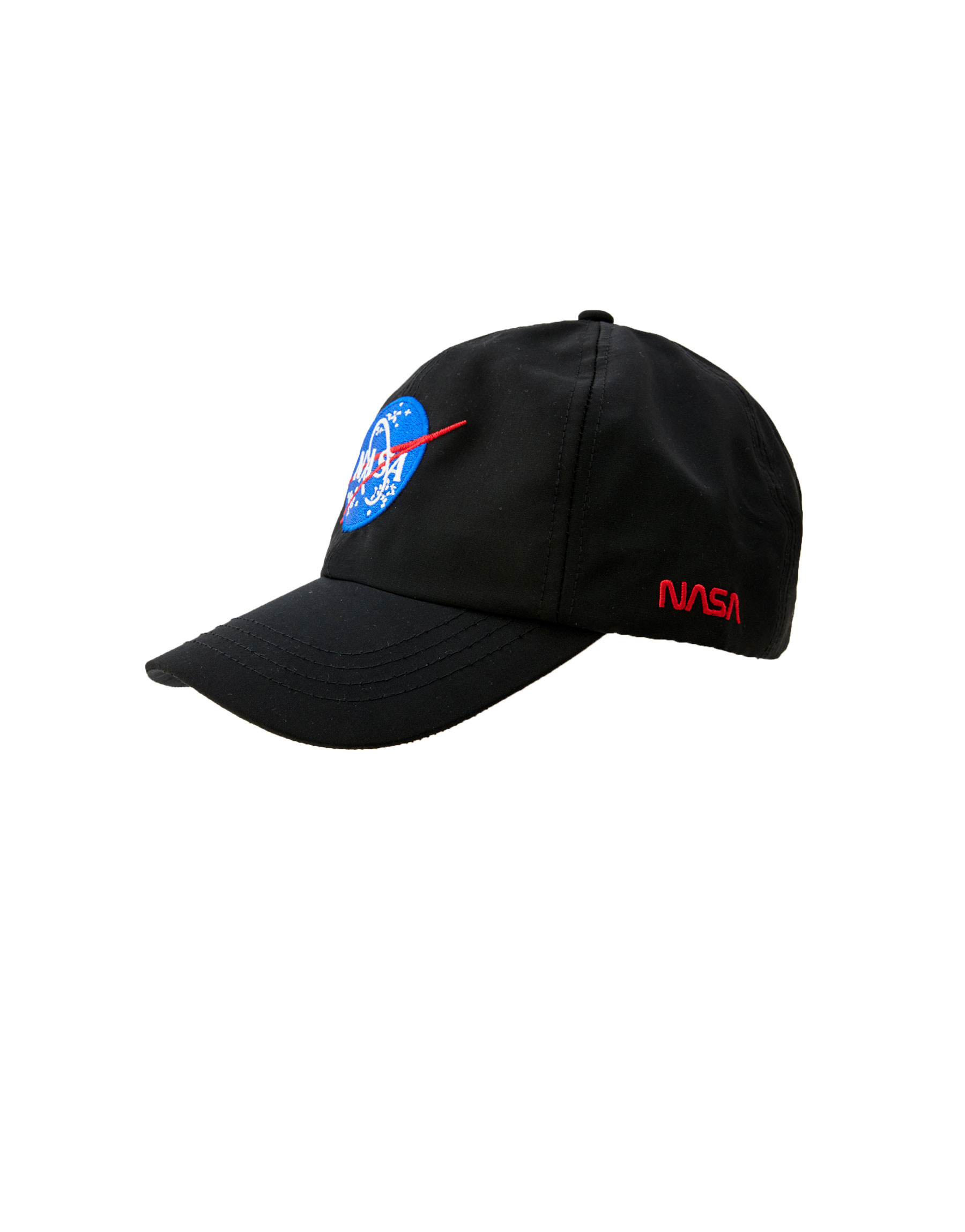 Черная кепка с логотипом NASA ЧЕРНЫЙ Pull & Bear