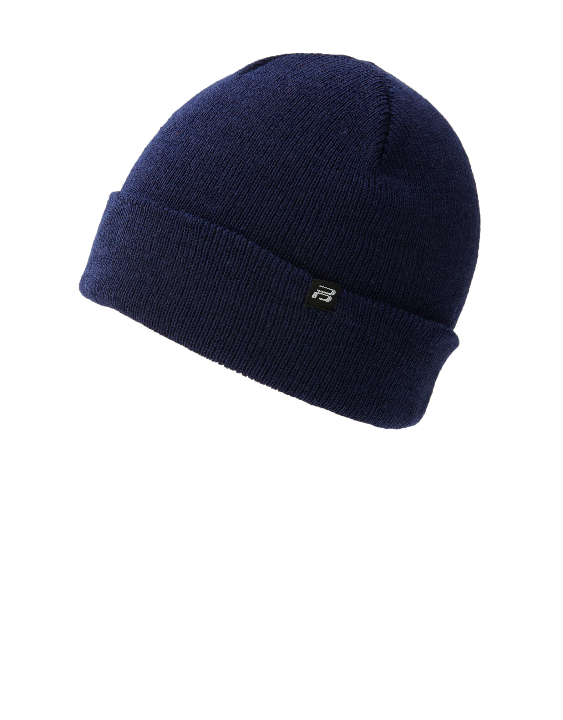 ТЕМНО-СИНИЙ Базовая шапка-бини с логотипом Pull & Bear