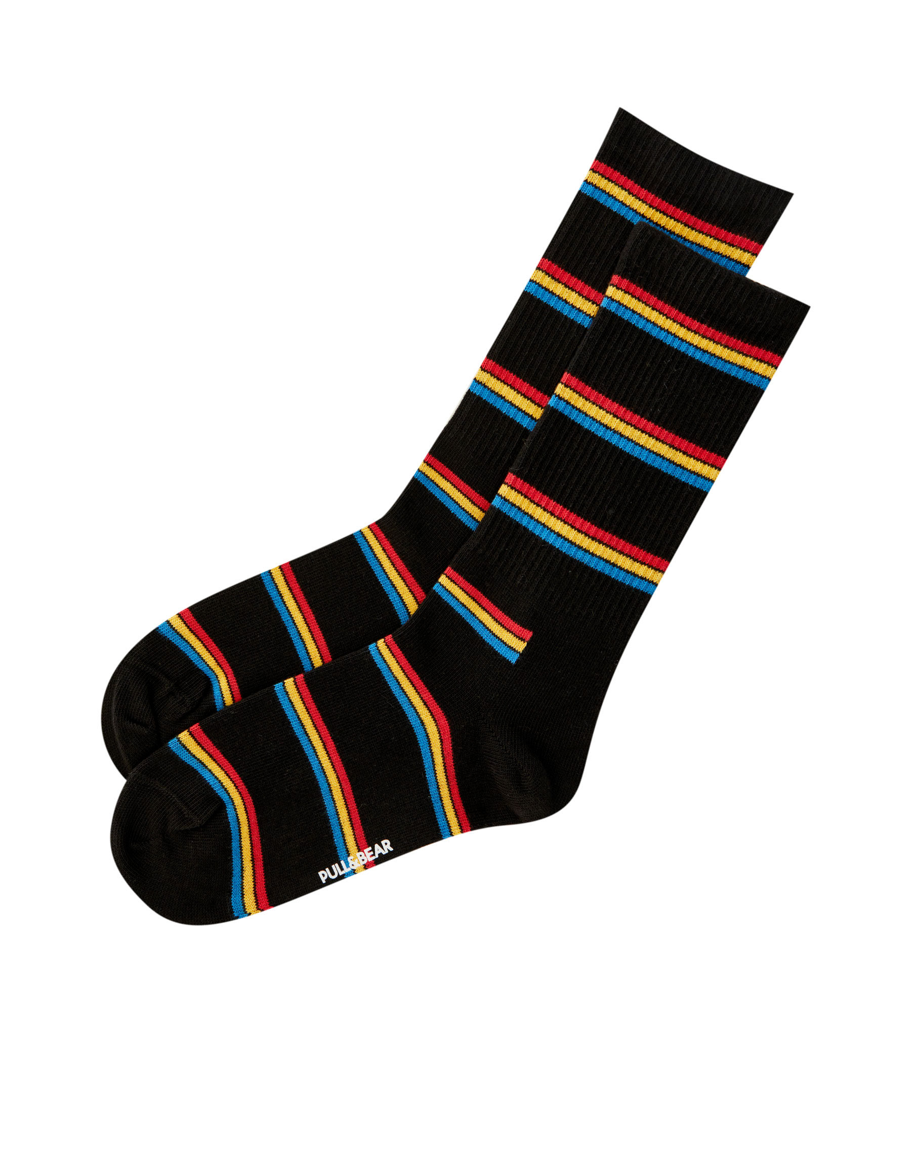 Спортивные носки с цветными полосками РАЗНЫЕ Pull & Bear