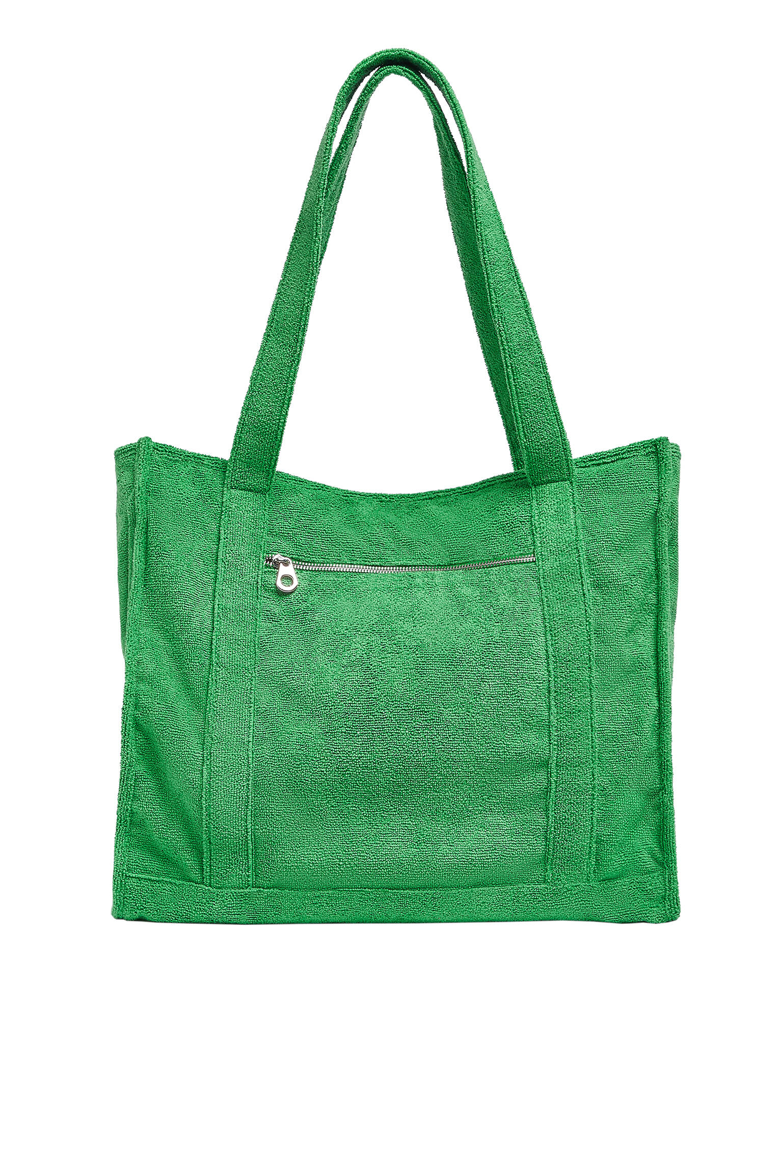 Сумка-шопер из махровой ткани Зеленый Pull & Bear