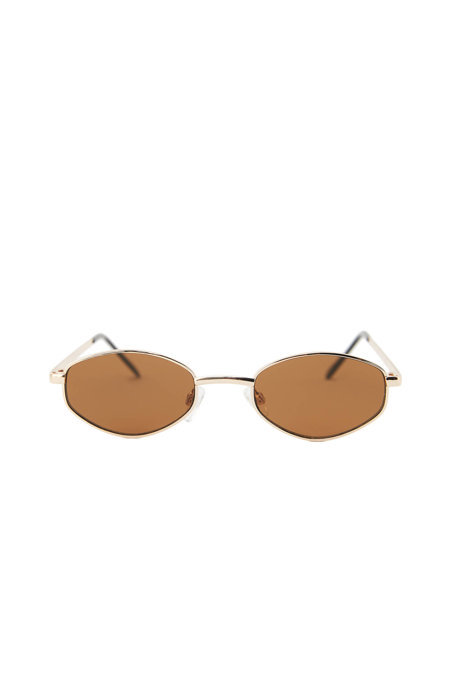 Солнцезащитные очки в оправе с геометрическим принтом ЗОЛОТОЙ Pull & Bear
