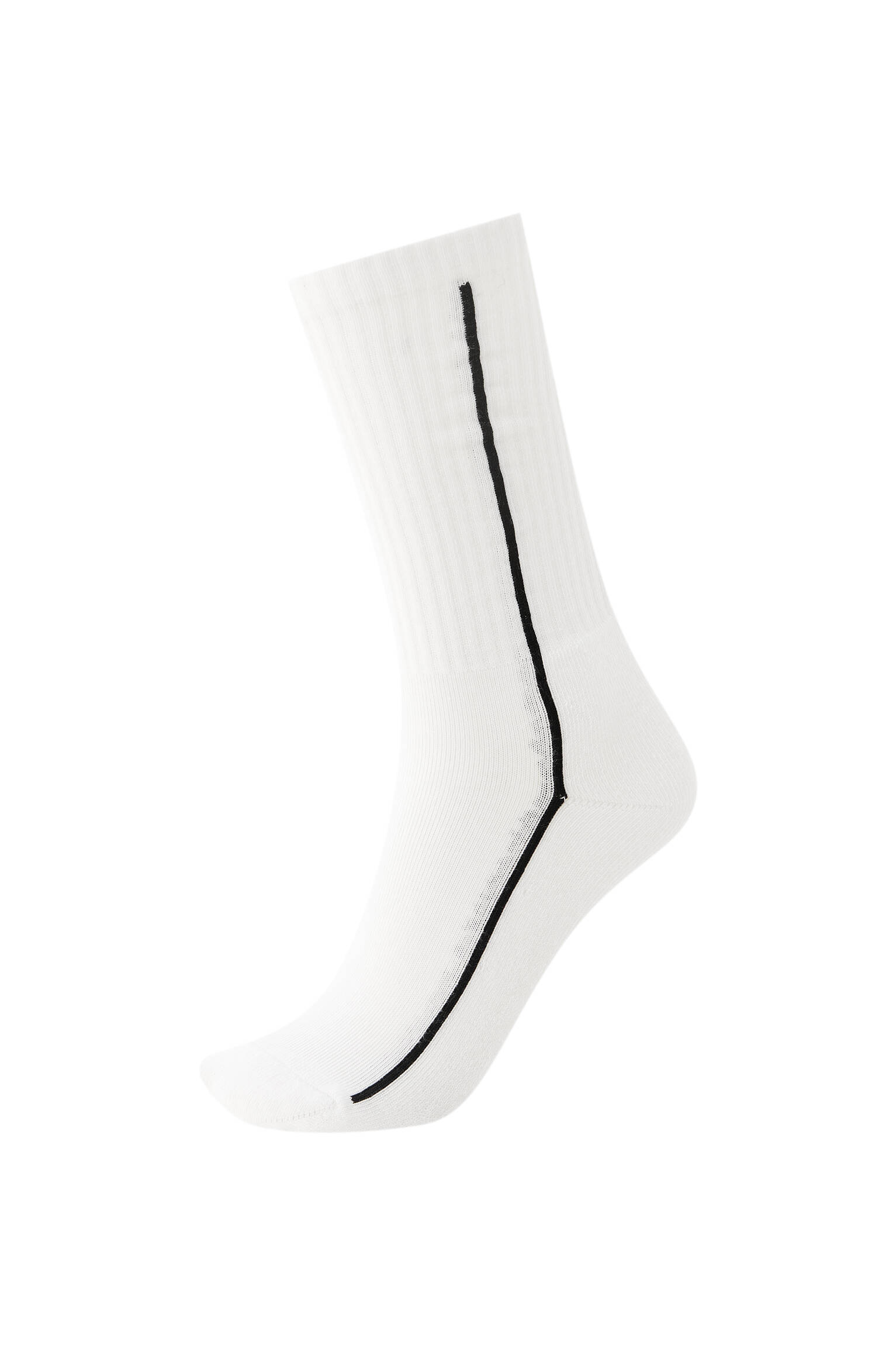 Белые носки с контрастными полосами БЕЛЫЙ Pull & Bear