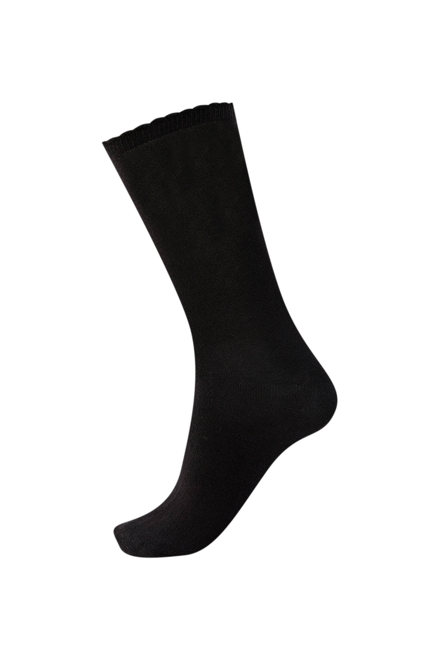 Набор черных спортивных носков с волнистой кромкой ЧЕРНЫЙ Pull & Bear