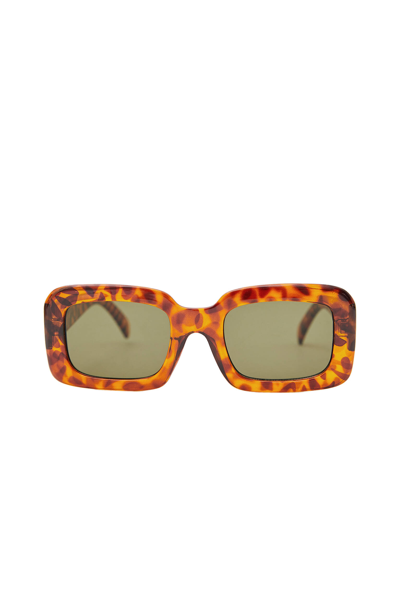 Солнечные очки макси в оправе под черепаху ЧЕРЕПАХОВЫЙ Pull & Bear